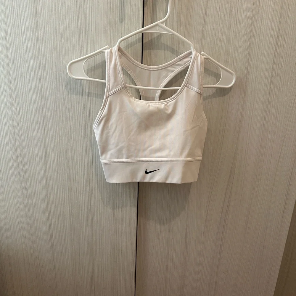 Nike Women's Dri Fit white sports bra - Picture 2 of 7